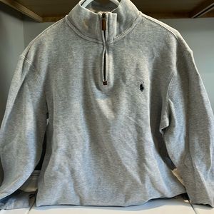 Men’s Polo Ralph Lauren 1/4 Zip- Gray, Medium